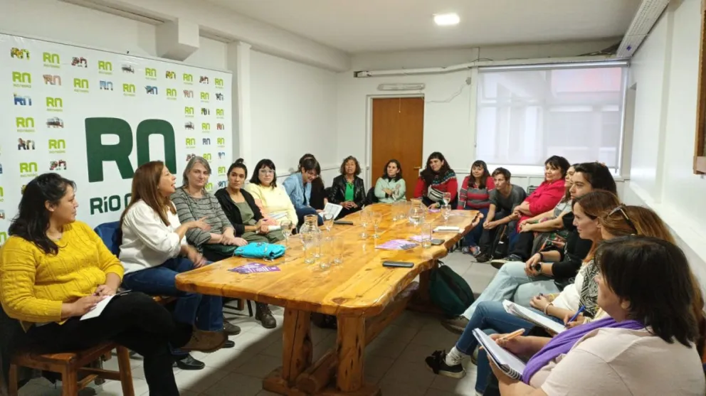 La gobernadora se reunión con representantes del 36 Encuentro de Mujeres y Disidencias 