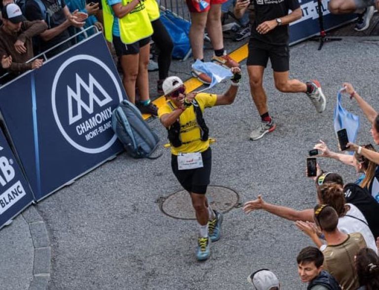 Santos Rueda volvió a brillar en la montaña y logró un récord nacional en Mont Blanc
