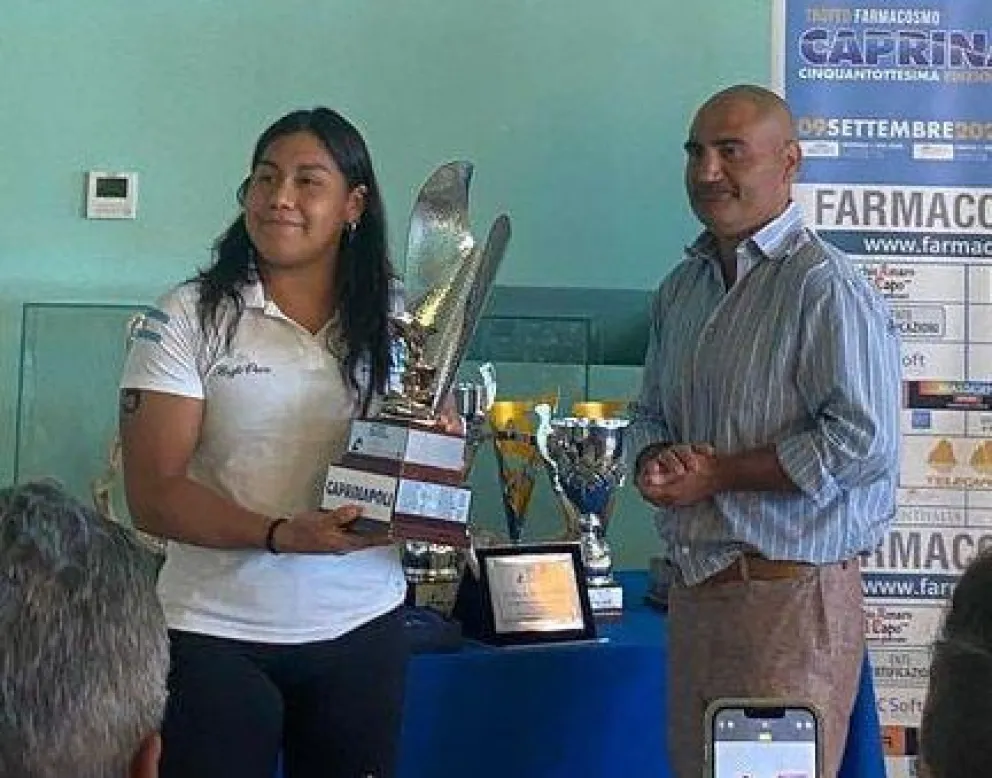 Mayte Puca logró un histórico y espectacular triunfo en Italia