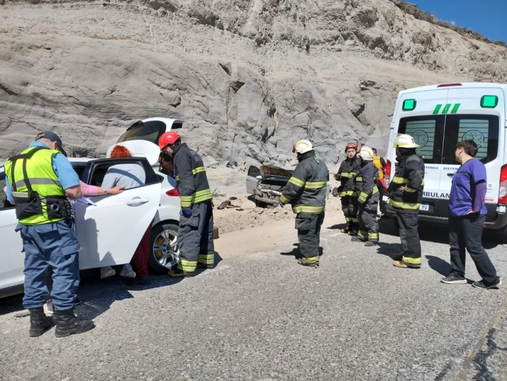 Violento vuelco en la ruta 40