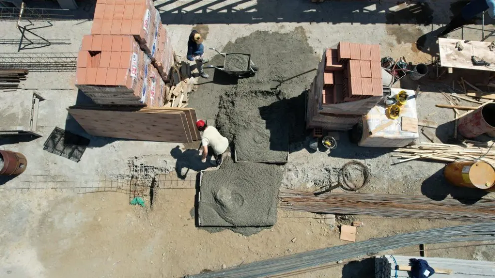 La obra del Gimnasio Nº5 presenta un 35% de avance 