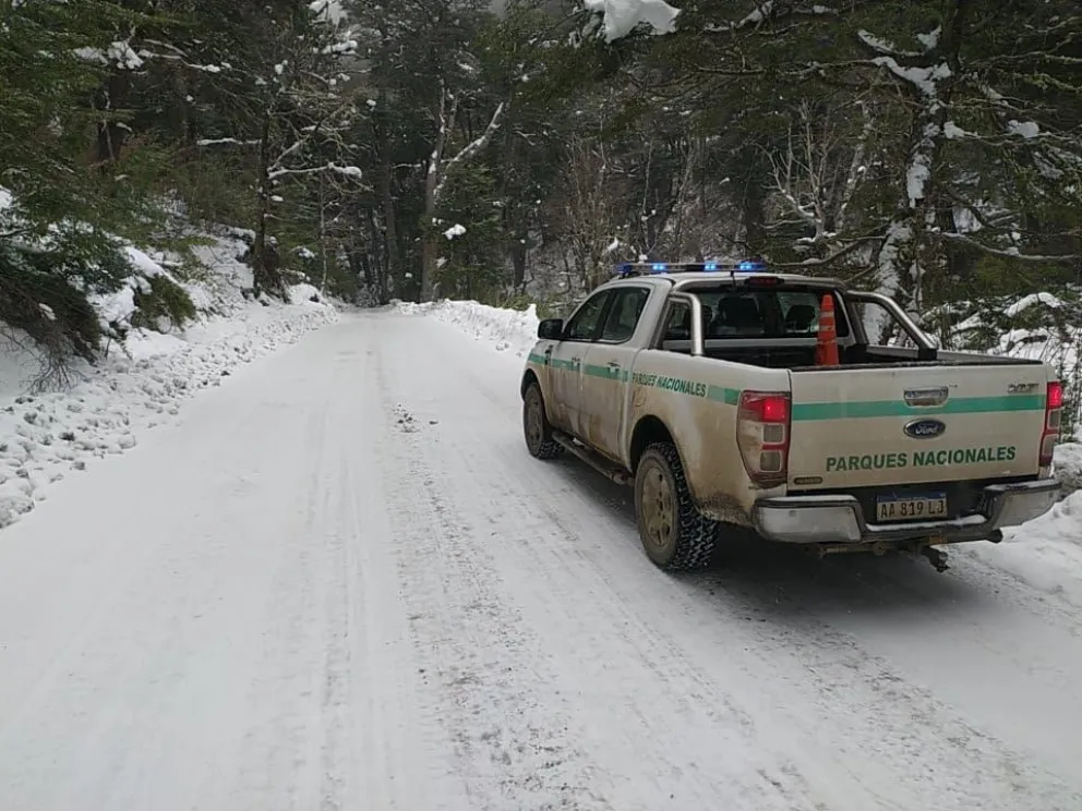 Luego de la nevada, ¿cuál es el estado de los caminos del Parque?