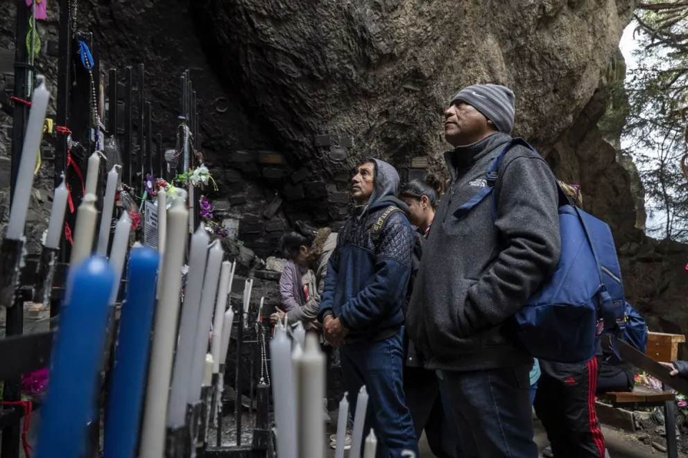 Caminaron varios kilómetros para rendir homenaje a la Virgen de las Nieves