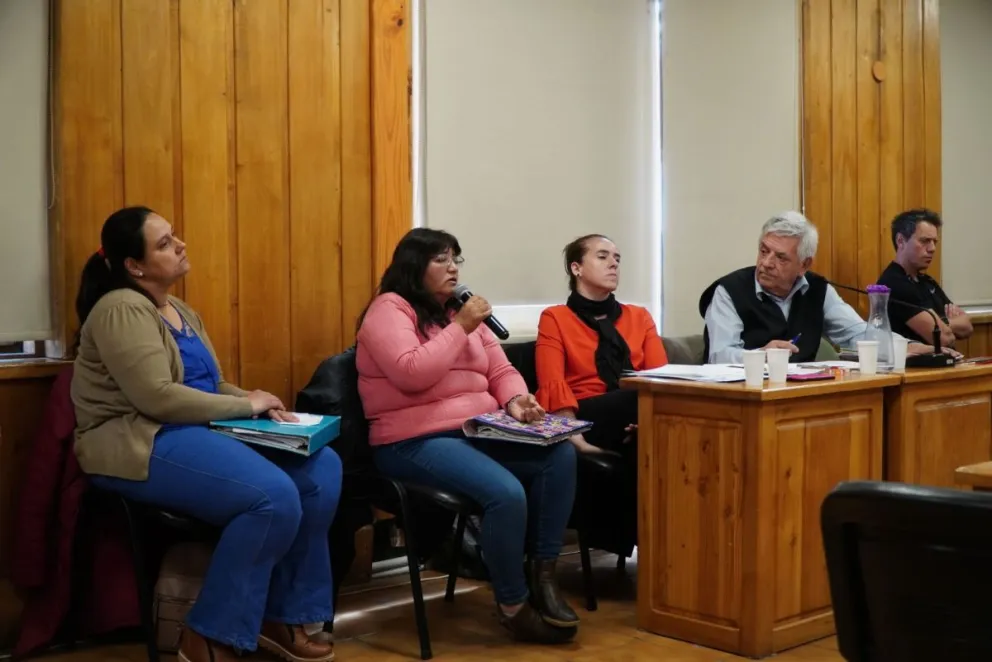 Patricia Cantero, Graciela Millaman y Cristian Arriagada fueron los docentes condenados en abril. Foto: archivo Marcelo Martínez.