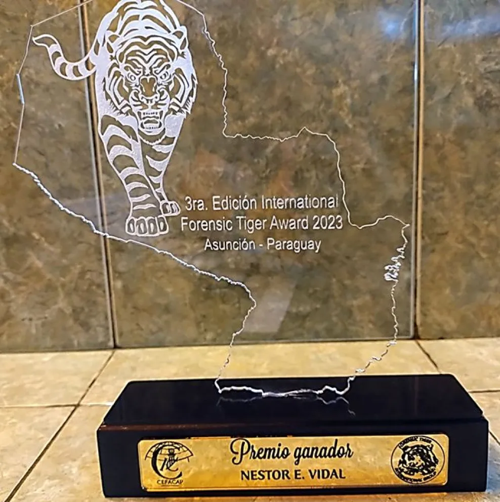 Un perito forense de Bariloche fue premiado a nivel mundial 