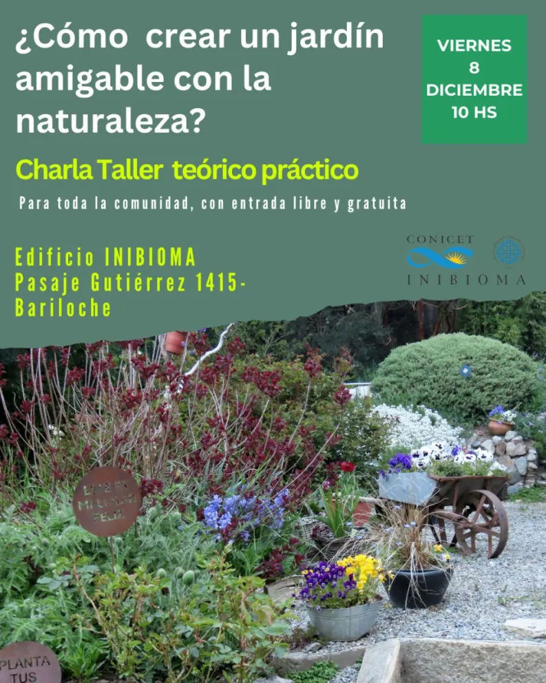 Dictan una charla sobre cómo crear un jardín amigable con la naturaleza