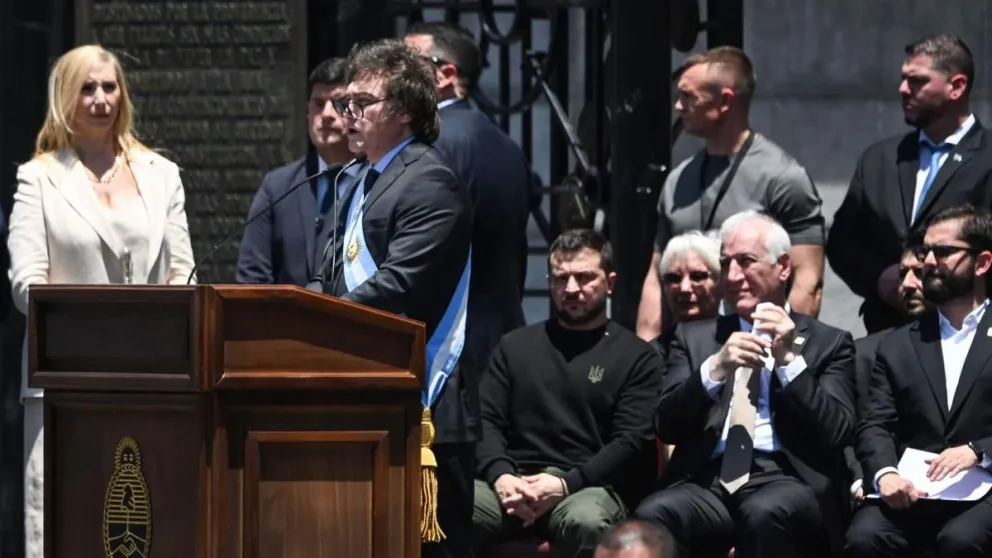 Qué dijo Milei en su primer discurso como presidente