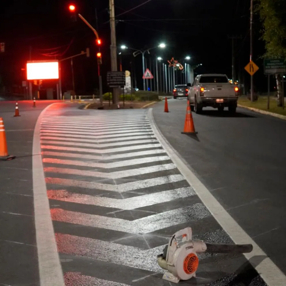 Durante todo diciembre, realizarán trabajos de demarcación vial en la ciudad 