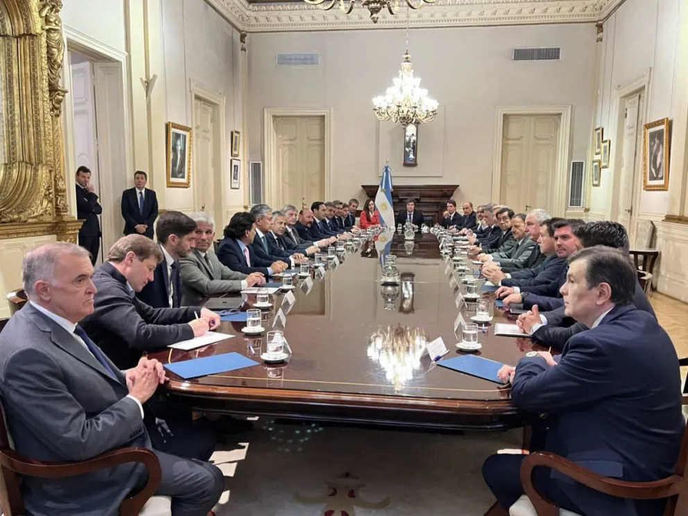 Qué se habló en la reunión entre el presidente y los gobernadores