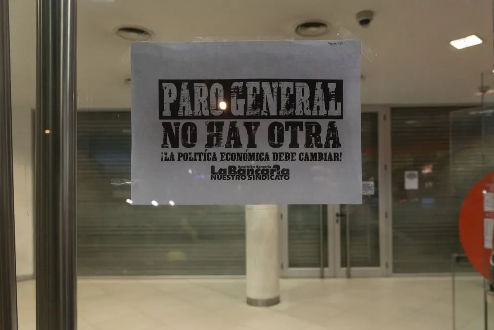 El 24 de enero, los bancos adherirán al paro general