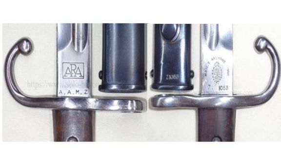 Chuchillos con historia: Bayoneta modela argentino para Fusil Máuser 1909, serie 3 y 4
