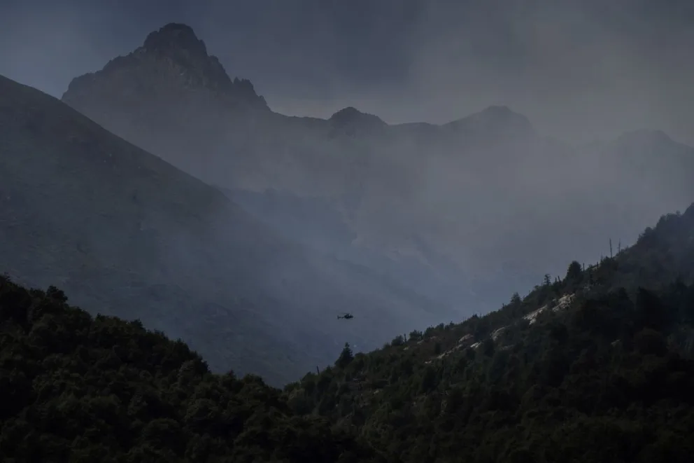 Si bien el fuego no consumió más hectáreas, continúa activo el incendio en Brazo Tristeza