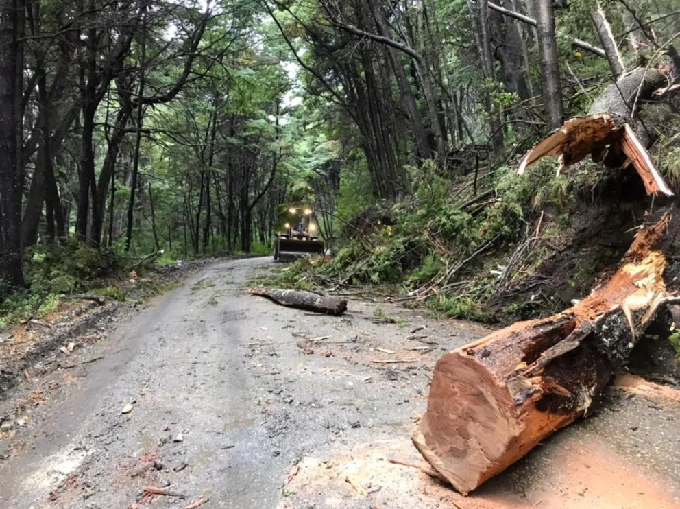 Continúan las fuertes ráfagas de viento y hay senderos cerrados