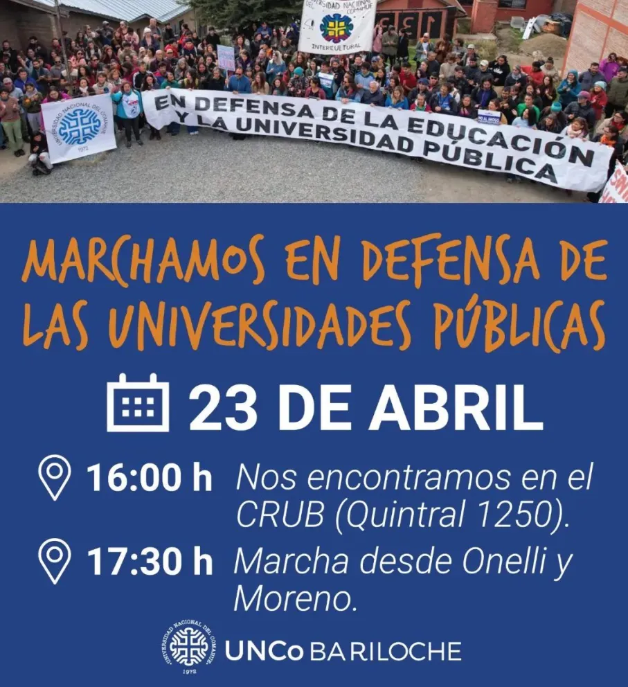 La UnCO se une a la marcha federal en defensa de la educación pública