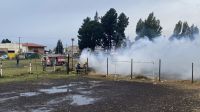 Caos de tránsito en el Ñireco: se incendió una vivienda en el predio del ferrocarril