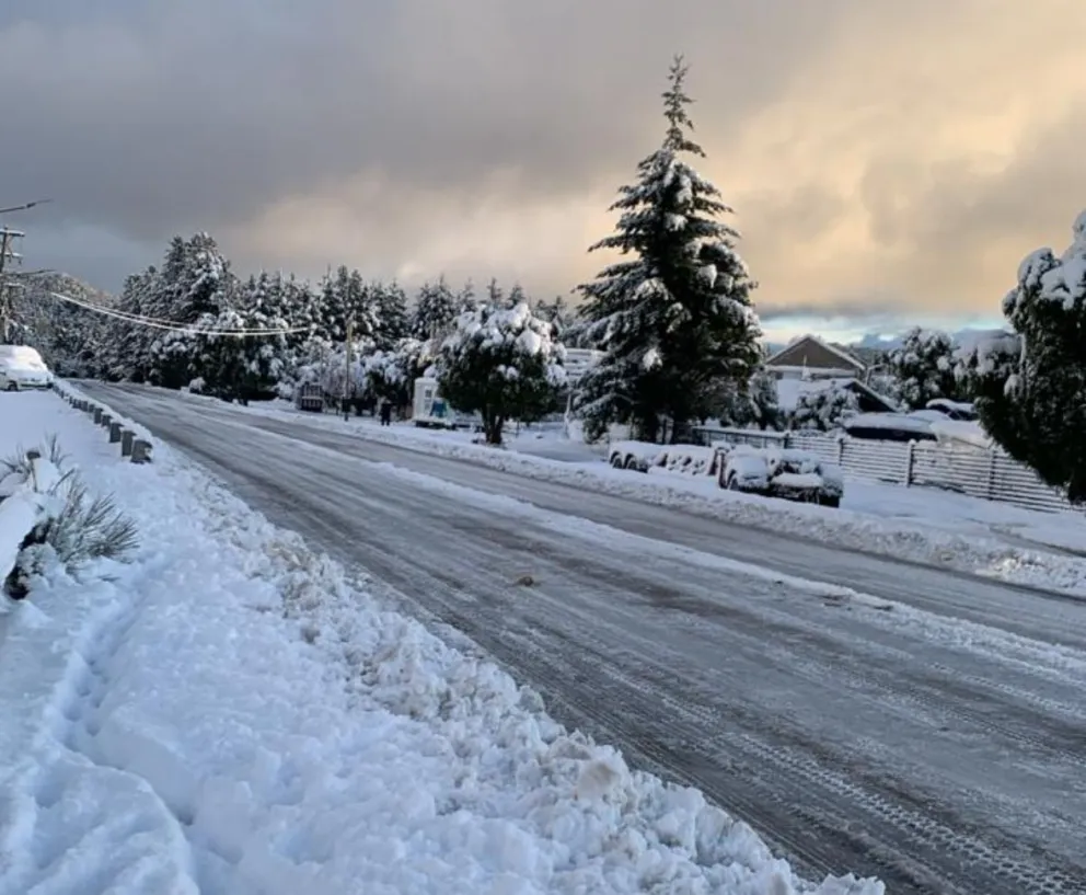 Los inconvenientes que causó la nevada otoñal en la región 