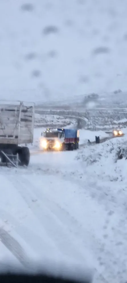Intensa nevada en la Línea Sur