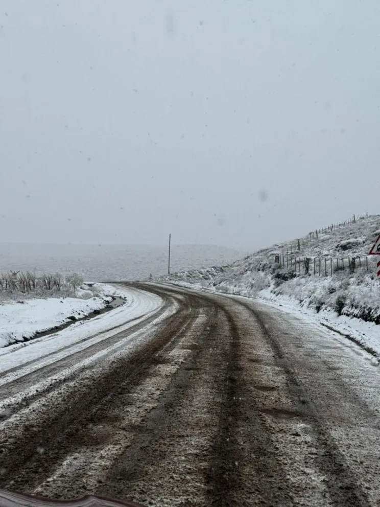 Piden circular con precaución en ruta 40 sur y ruta 23 por acumulación de nieve 