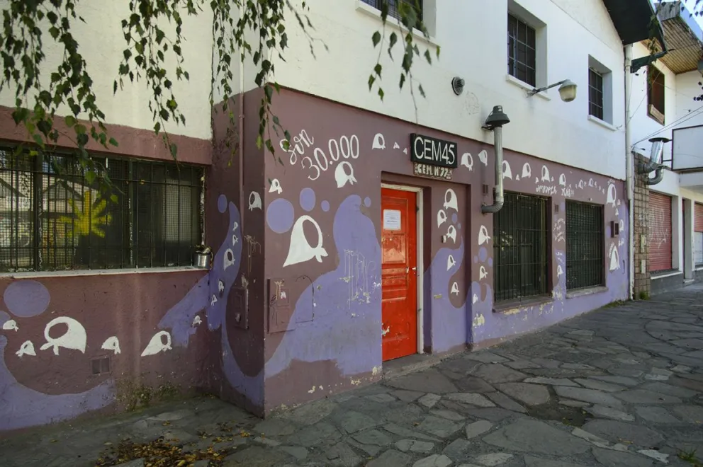 Los estudiantes de la ESRN dijeron "basta" este viernes. Foto: Marcelo Martínez