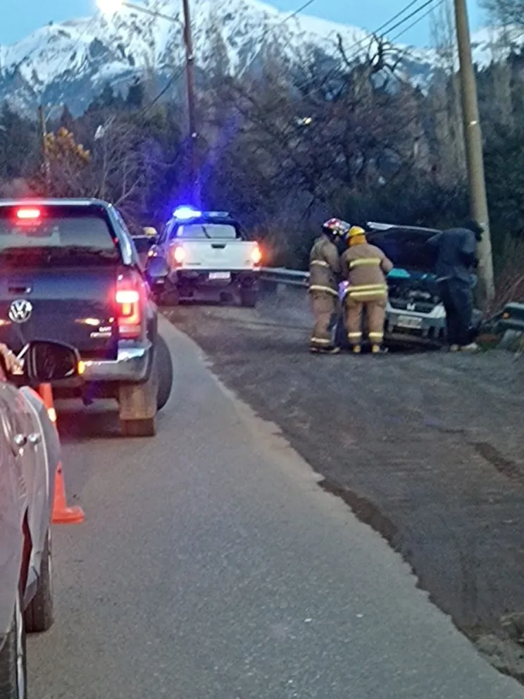 Hay demoras en el tránsito debido a un accidente en Bahía Serena. Foto: Gentileza