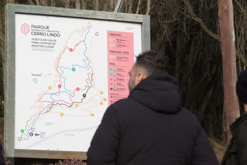 Nuevo espacio para disfrutar actividades de trekking, trail running y mountain bike. Foto: gentileza