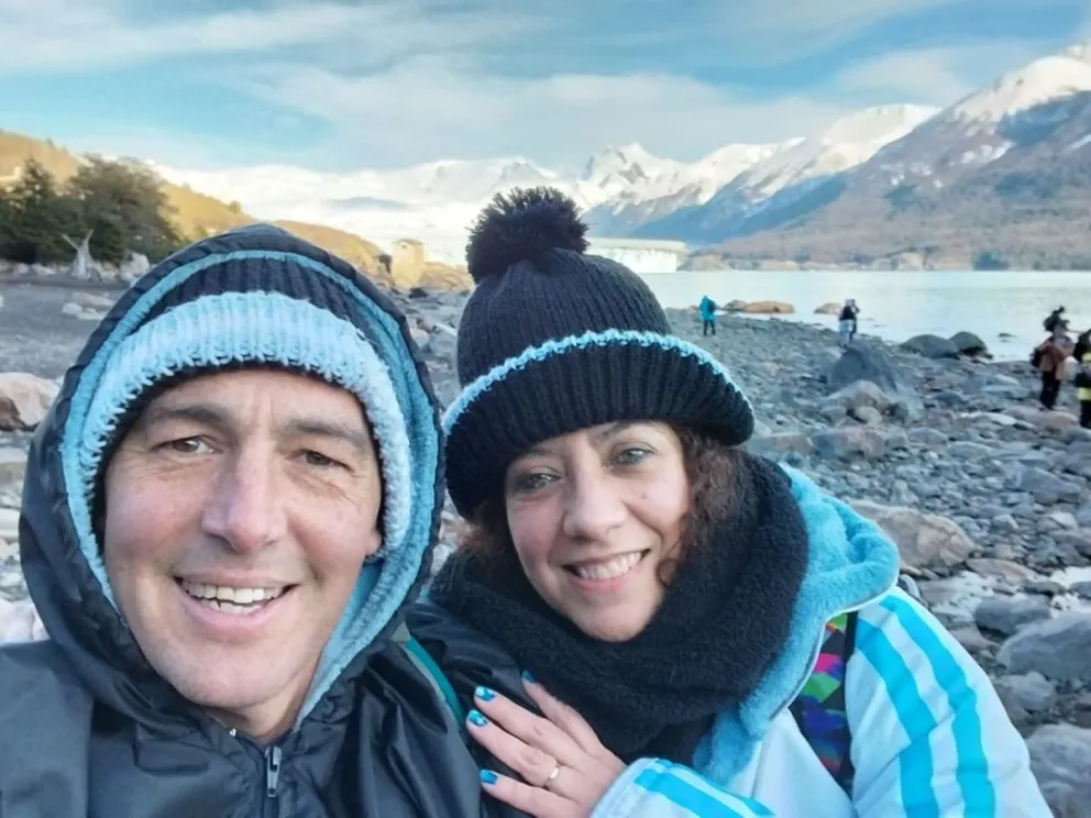 Alejandro y Roxana tuvieron un gran comienzo en El Calafate. Fotos: gentileza.