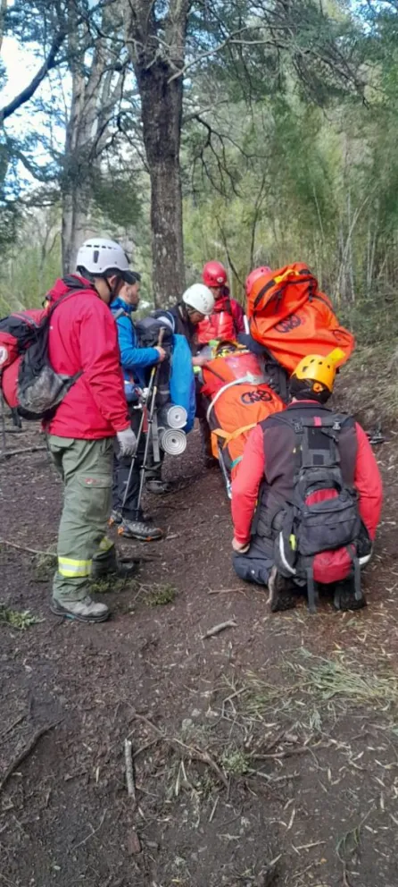 La mujer ascendía al refugio Jakob cuando sufrió el accidente. Foto: Gentileza PNNH