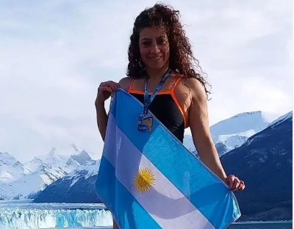 Roxana, otra vez en bien arriba en un podio. Sumó la cuarta victoria. Foto: gentileza.