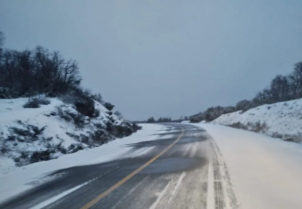 Así está la ruta 40 este lunes. Foto: Vialidad Nacional. 
