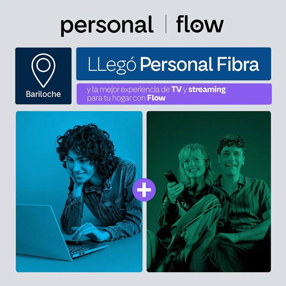 Personal Flow ya puede contratar en Bariloche. 