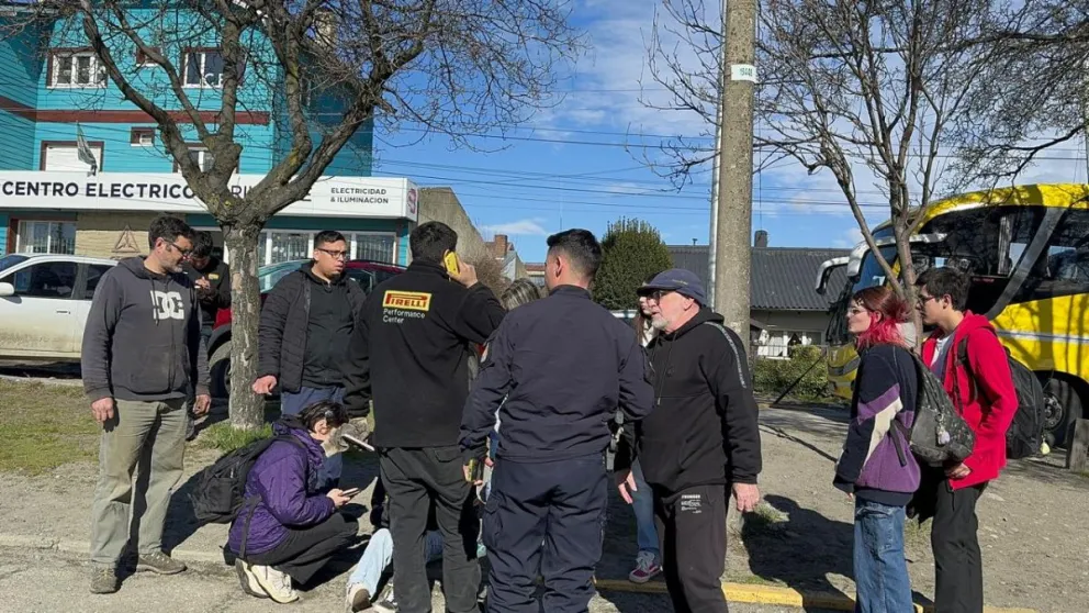 La joven no presentó heridas de consideración por lo que no fue trasladada. Foto: gentileza