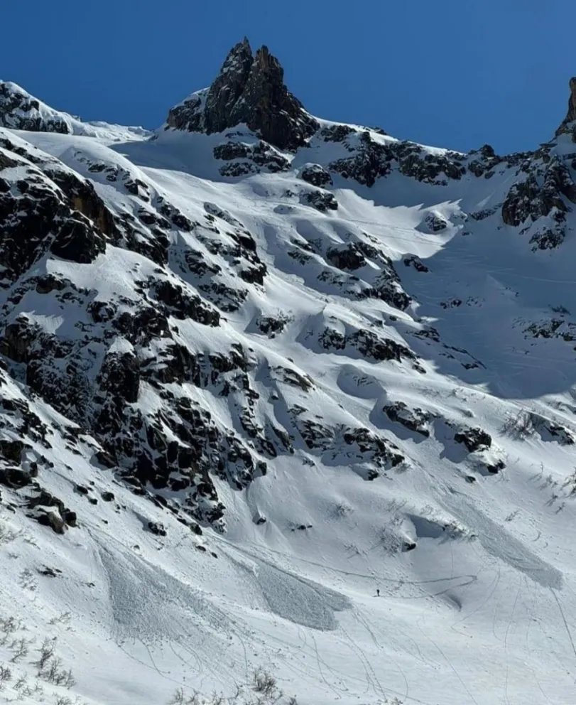 El sector donde se produjo la avalancha. Foto: Guillermo Lynch