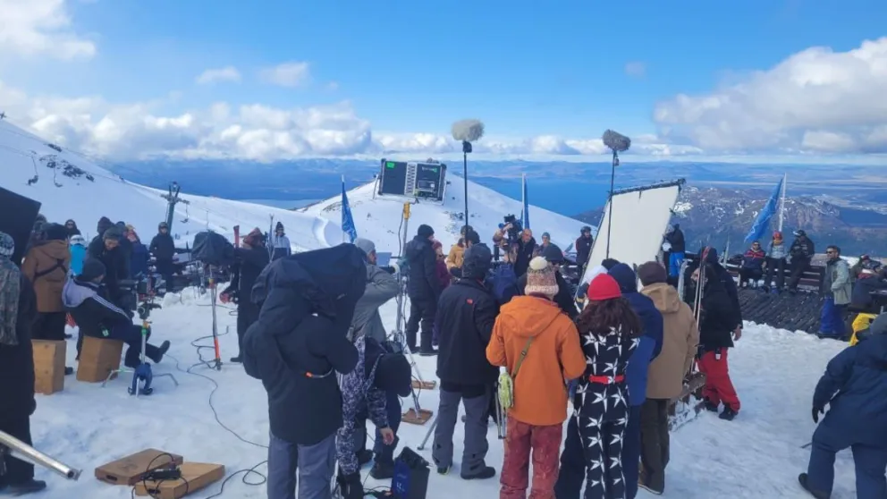 Uno de los lugares de filmación fue el cerro Catedral. Foto: gentileza