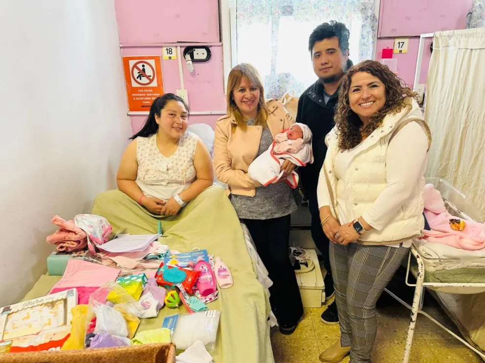 La niña pesó 3.100 kg y nació en el Hospital Zonal. Foto: Gentileza.