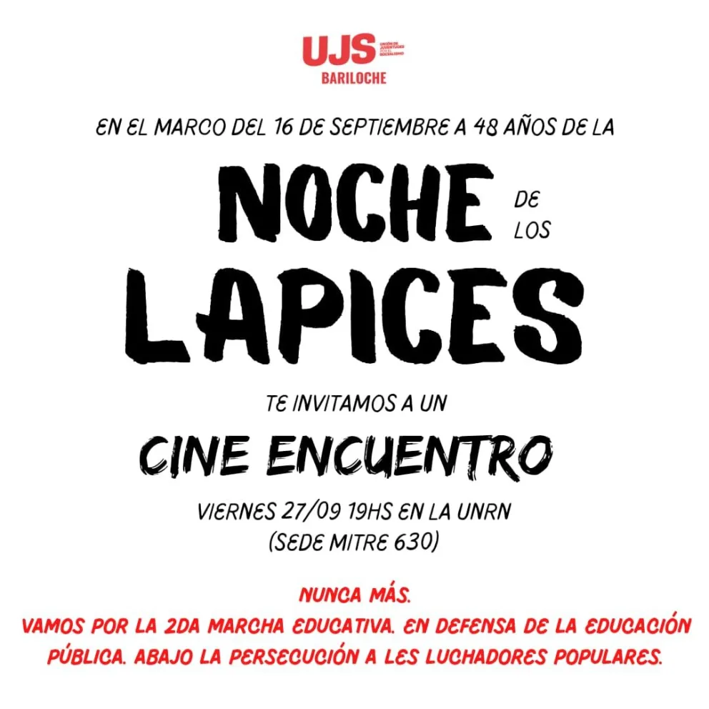 El encuentro es en el marco de los 48 años de La noche de los lápices