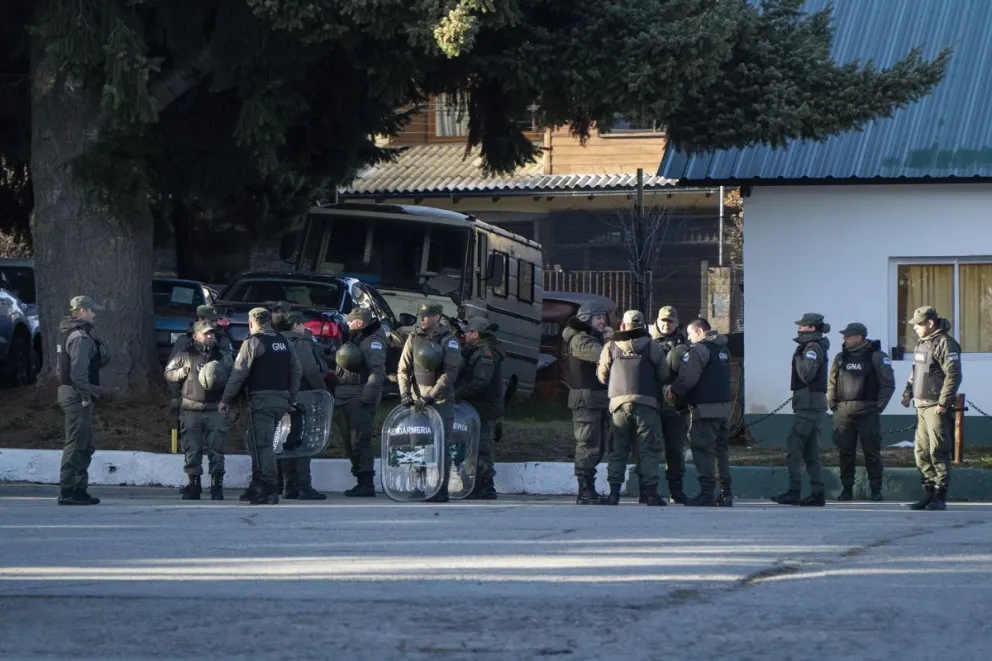 El juicio continuó en medio de un intenso operativo de seguridad. Foto: Marcelo Martínez.