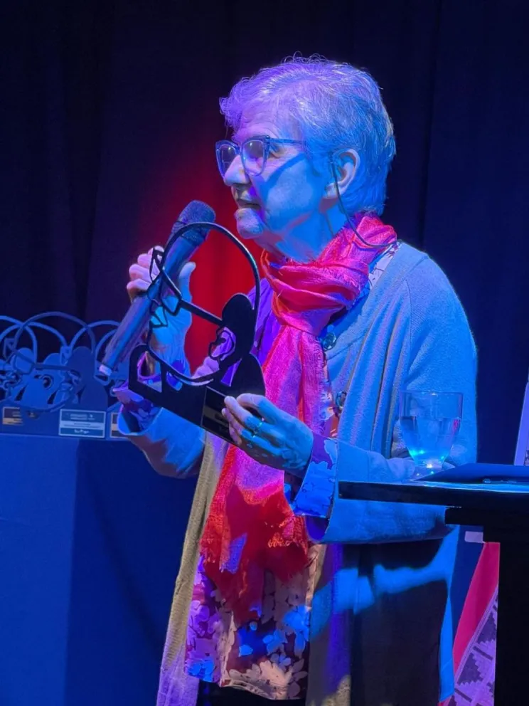 Graciela Belli premiada en La Rioja por su trabajo social. Foto: gentileza