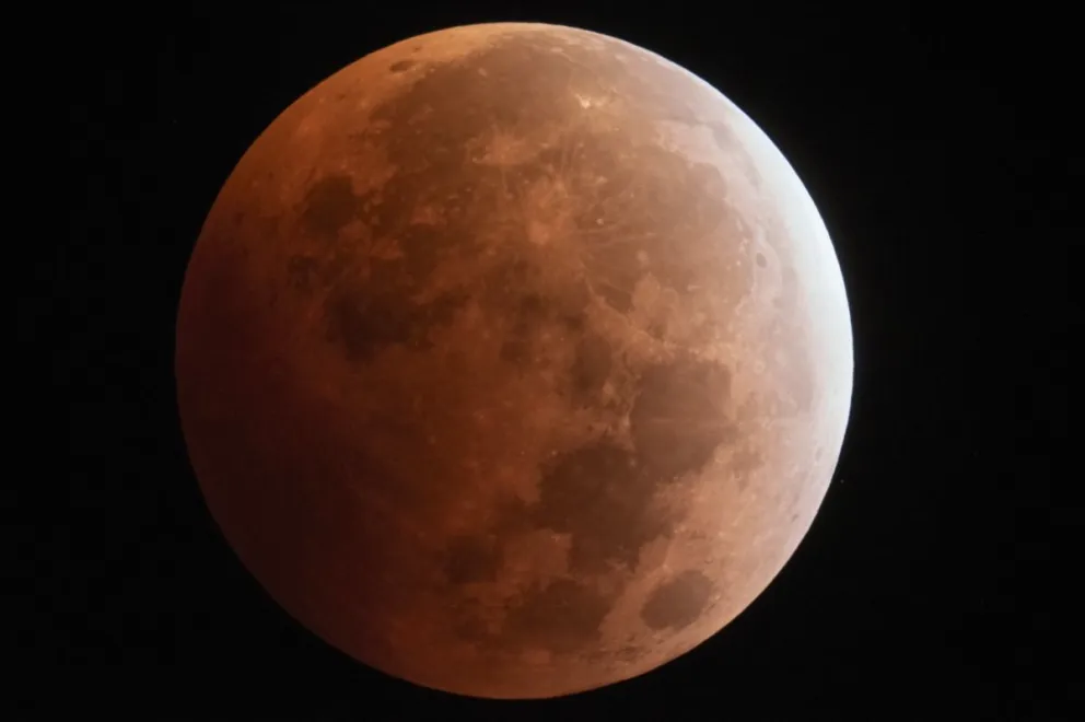Eclipse lunar. El fenómeno será el próximo 17 de septiembre. Foto: ilustrativa