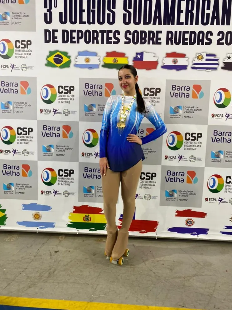 Rocío Rivero campeona sudamericana. Foto: gentileza
