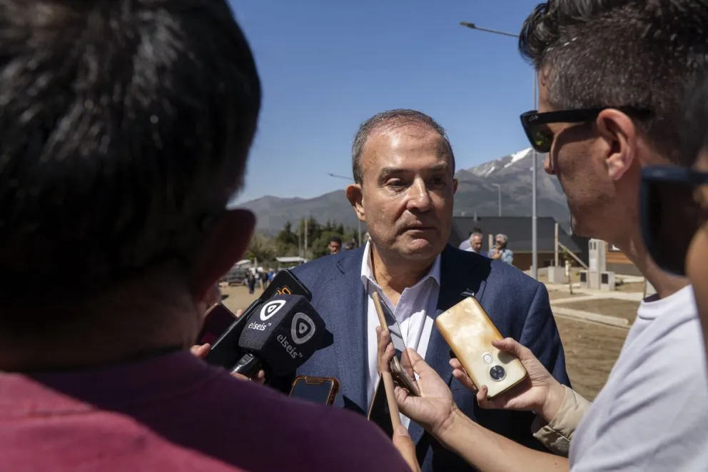 El vicegobernador hablo sobre la relación UnTER-Gobierno. Foto: Marcelo Martínez