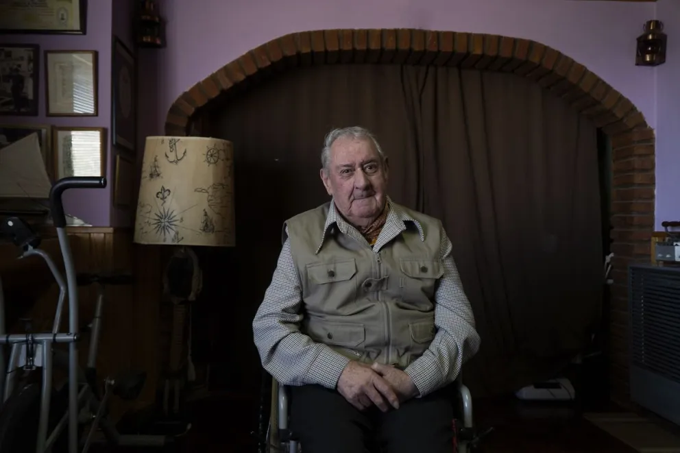 Esteban Almuna se jubiló en 1998 después de 30 años en Parques Nacionales. Foto: Marcelo Martínez.