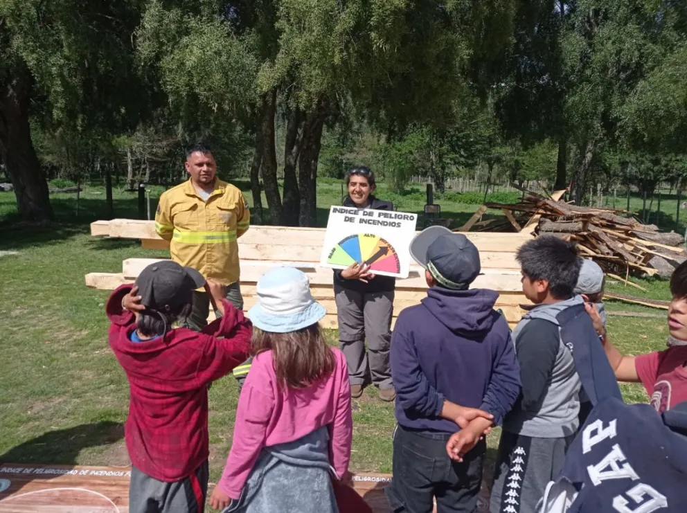 Los niños de la región aprendieron educación ambiental con actividades lúdicas y recreativas. Foto: Prensa Parques Nacionales.