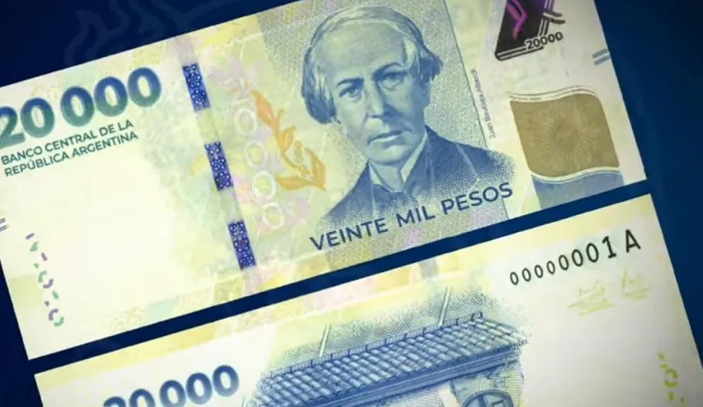 El nuevo billete presenta la imagen de Juan Bautista Alberdi, inspirador de la Constitución Nacional de 1853. 
