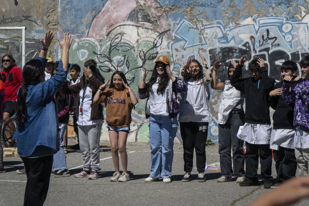 La actividad se realizó este miércoles en la plaza del barrio San Francisco III. Fotos: Marcelo Martínez.