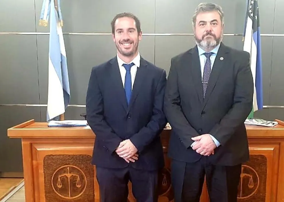 Cesar Lanfranchi será el nuevo juez de garantías. En la foto (gentileza) junto a Sergio Ceci. 