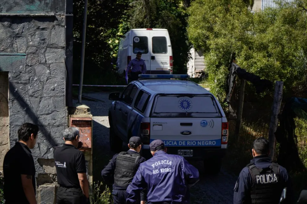 Hubo un operativo en calle Elflein. Foto: Marcelo Martinez.