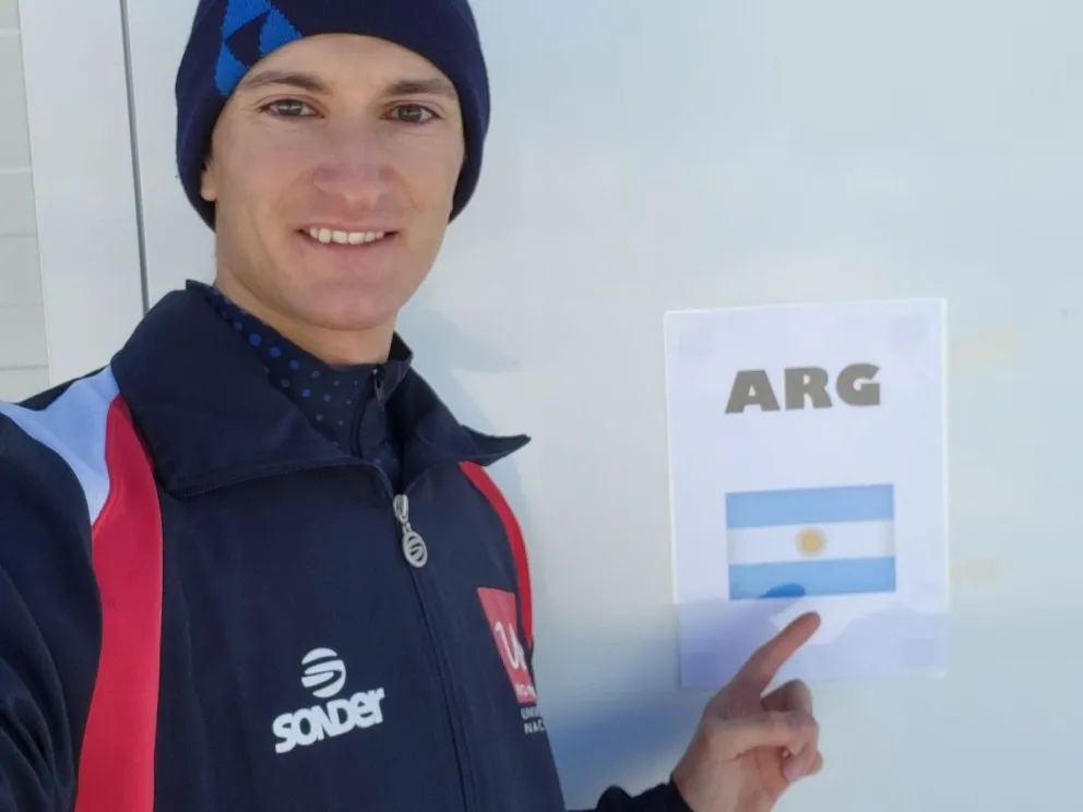 Franco, actualmente, está en Los Alpes entrenando con el equipo nacional. Foto: gentileza