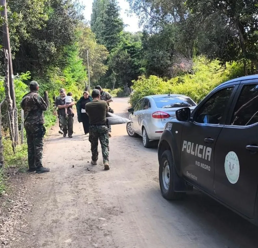 Toda la familia es asistida por la Oficina de Atención a la Víctima . Foto: Policía RN.