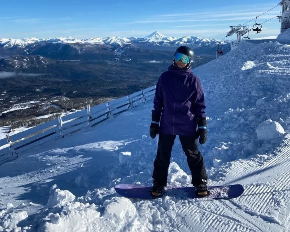 Abril Casco compite hace varios años. En este 2024 se sumó a la UNCo Bariloche. Foto: gentileza