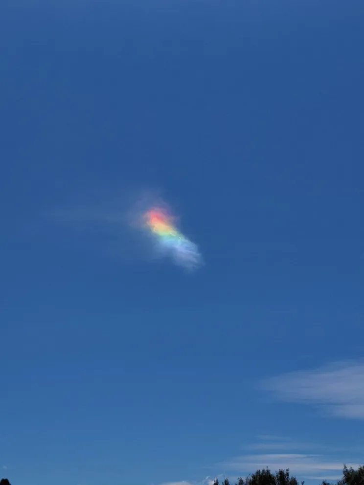 La nube pudo observarse desde distintos puntos de la ciudad. Foto: gentileza